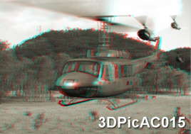 Australian RAAF ARMY Iroquois Helicopter 3D Anaglyph
